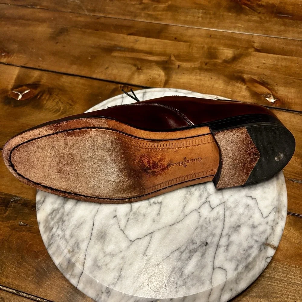 Cole‎ Haan 8941 Cordovan Color Split Toe Oxfords Men Sz 10.5 M